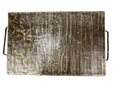 Preview: Upcycling Tablett aus recycelten Ölfässern | Größe M